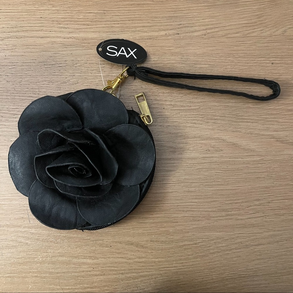NWT Black Rose Coin Purse
